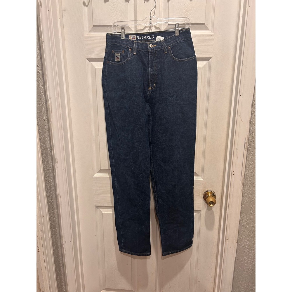 VTG Cruel Girl Relaxed Fit High Rise Dark Straight Leg Jeans 11 Long Western
